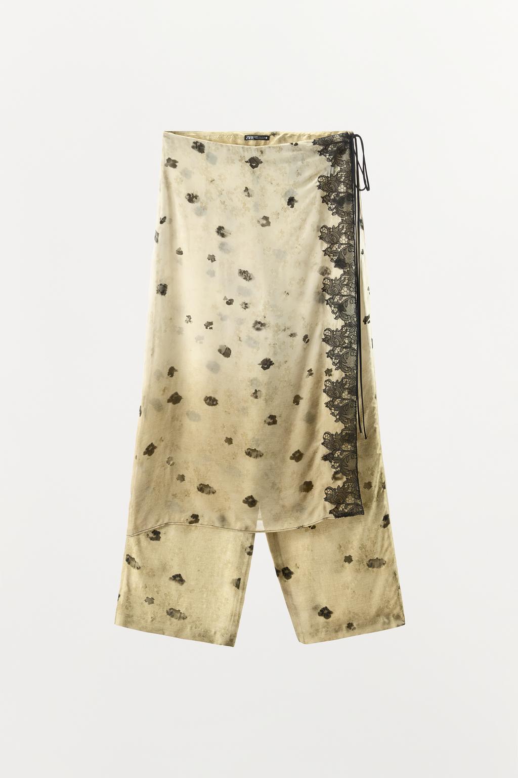 ЮБКА-ШОРТЫ С КРУЖЕВНЫМ УЗОРОМ