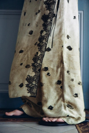 Юбка-шорты с кружевным узором- Заказать в России