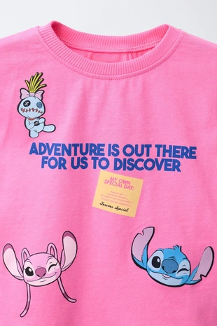 Футболка с принтом Lilo & Stitch © Disney- Заказать в России