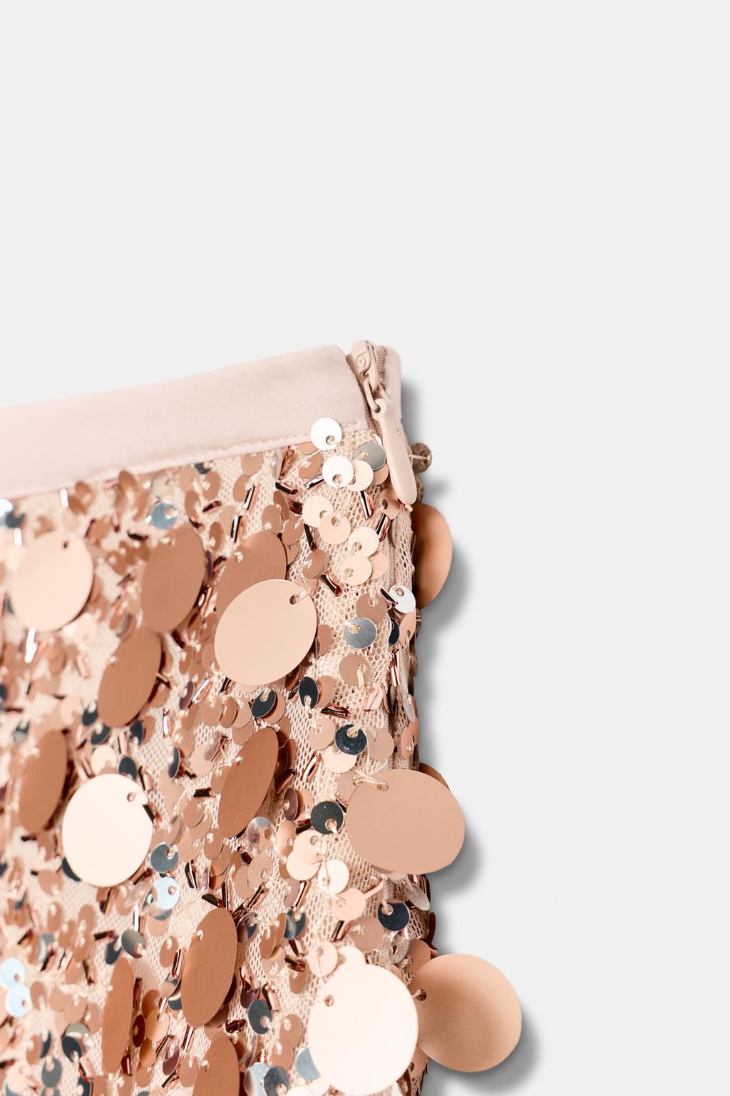 МИНИ-ЮБКА С ПАЙЕТКАМИ