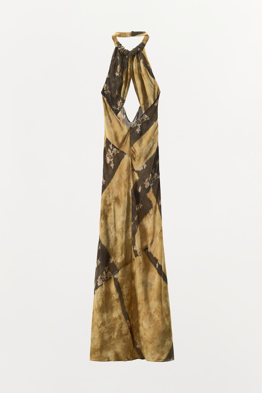 ПЛАТЬЕ ХАЛТЕР С ПРИНТОМ