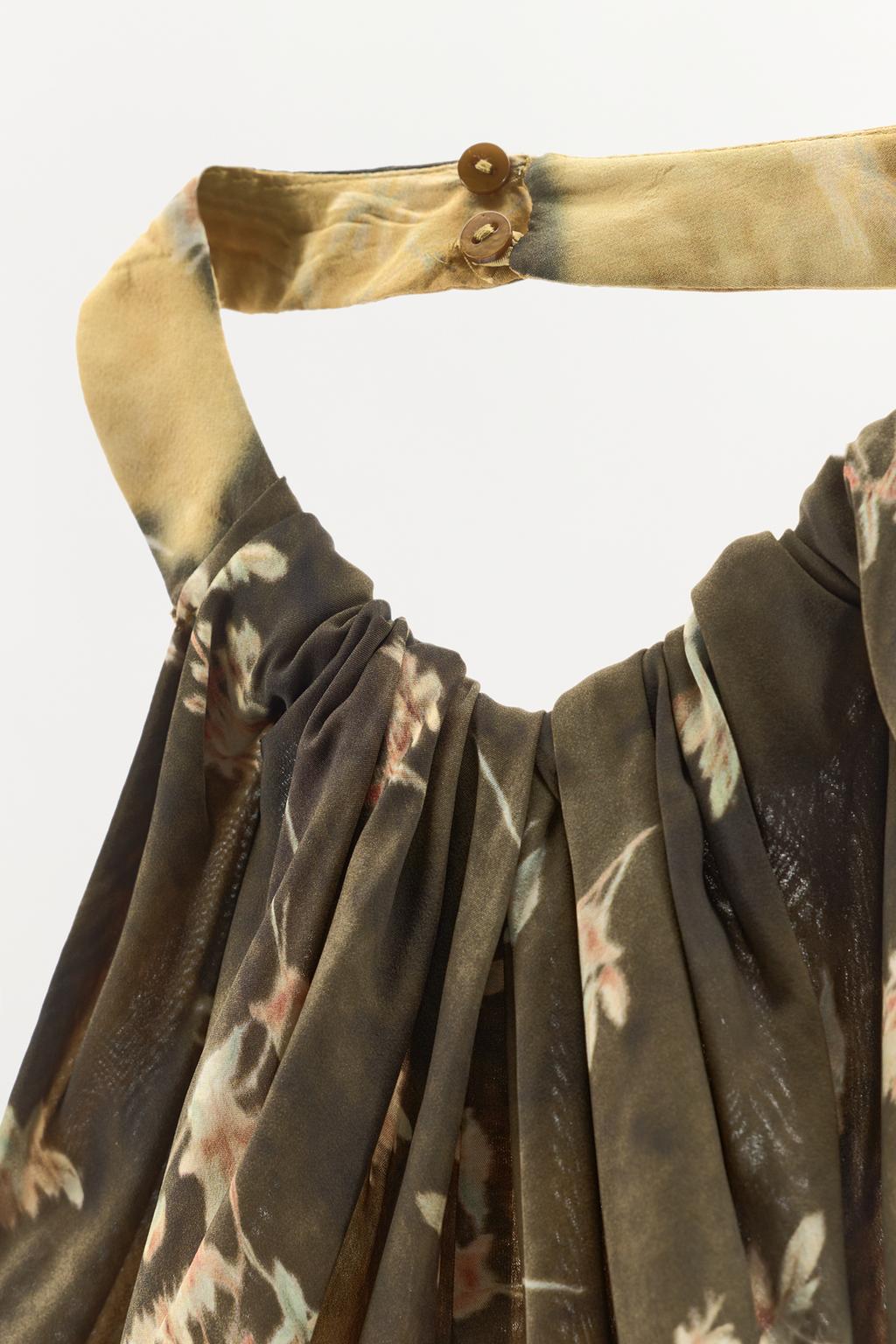 ПЛАТЬЕ ХАЛТЕР С ПРИНТОМ