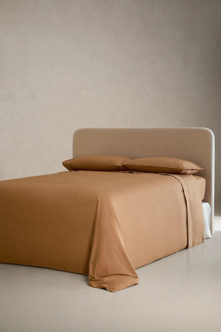 Приталенная простыня с резинкой percale | высота 40 см (300 нитей)