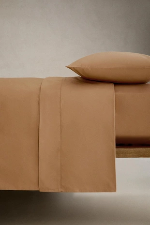 Простынь с резинкой percale | 30 см (300 нитей)- Заказать в России