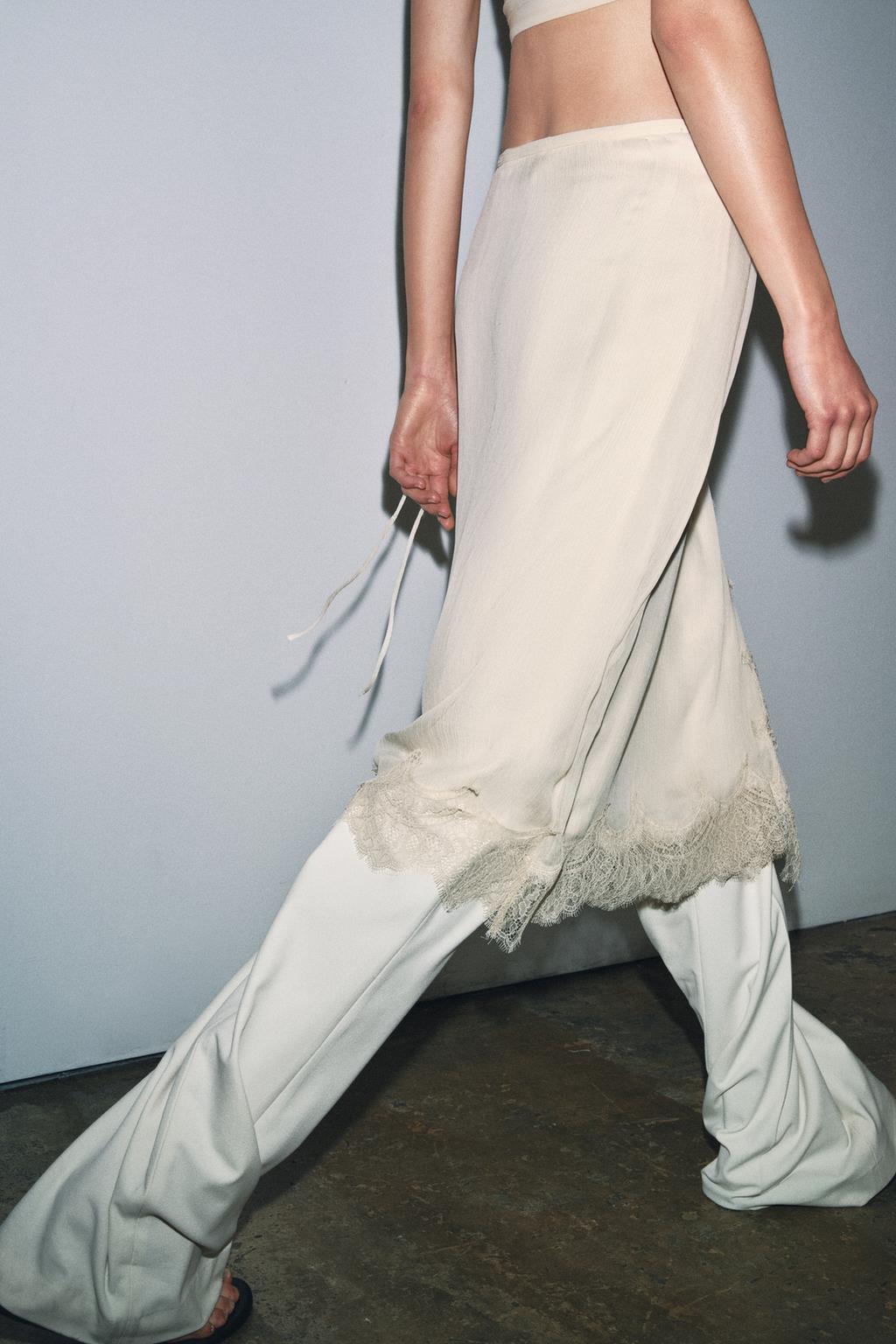 ЮБКА-ПАРЕО С КРУЖЕВОМ — ZW COLLECTION