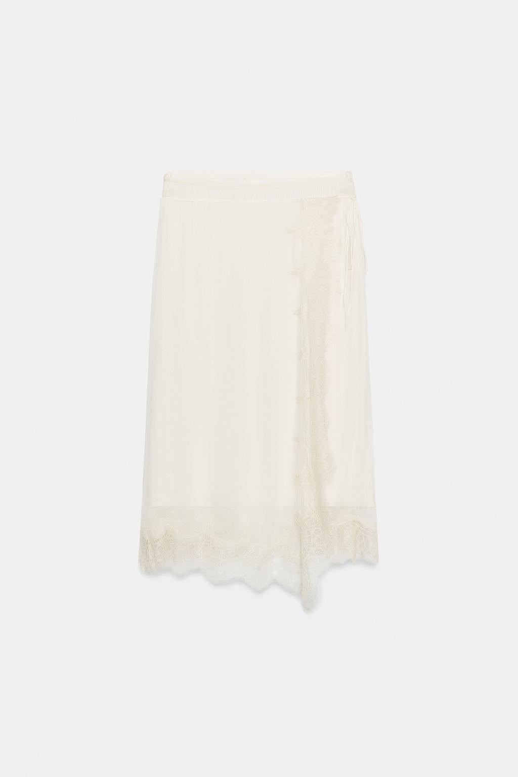 ЮБКА-ПАРЕО С КРУЖЕВОМ — ZW COLLECTION