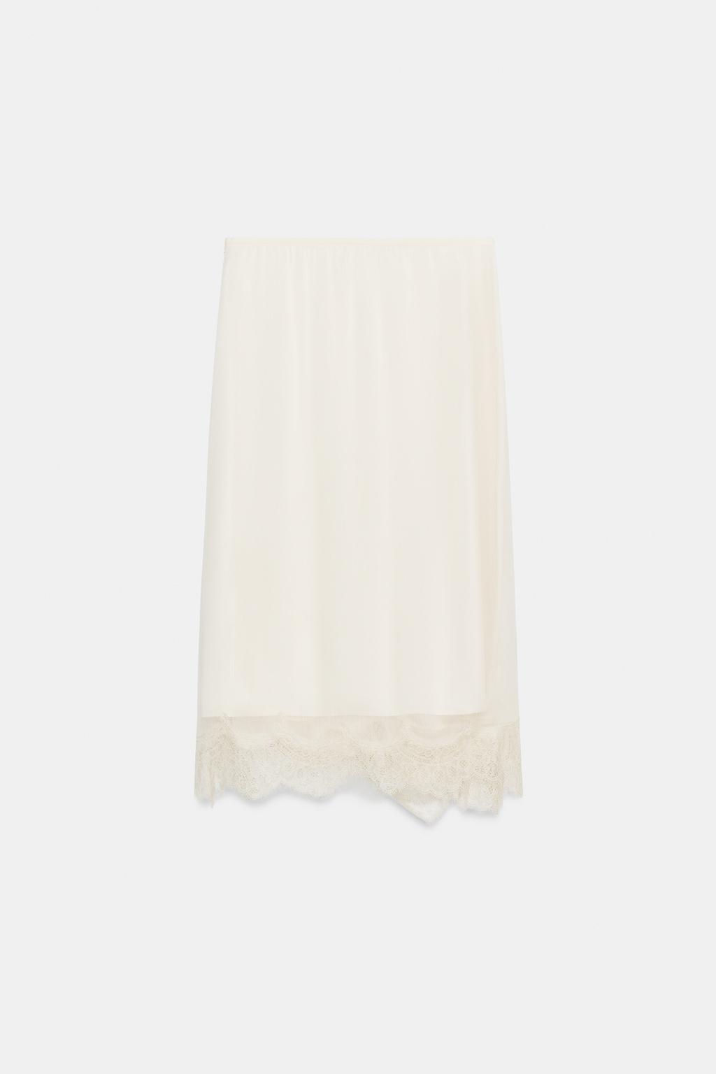 ЮБКА-ПАРЕО С КРУЖЕВОМ — ZW COLLECTION