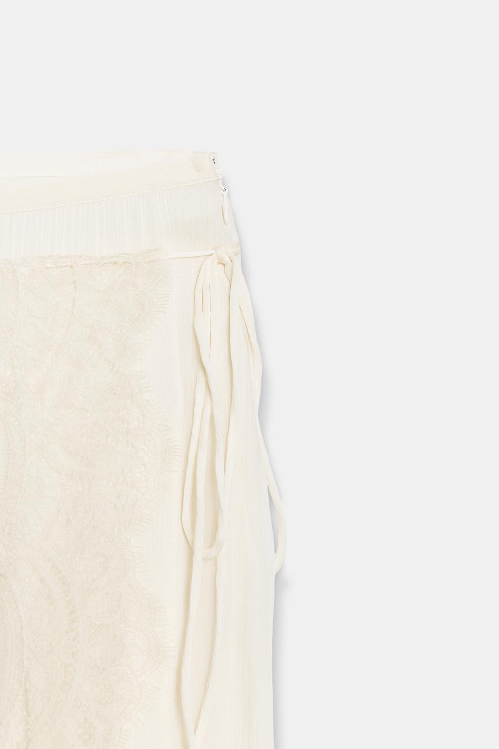 ЮБКА-ПАРЕО С КРУЖЕВОМ — ZW COLLECTION