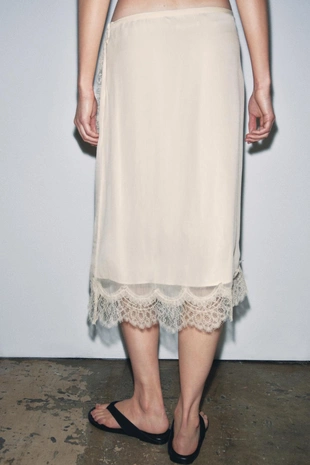 Юбка-парео с кружевом — Zw Collection- Заказать в России