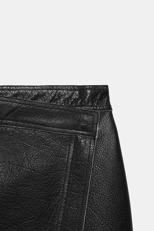 Юбка-парео из кожи Zw Limited Edition- Заказать в России