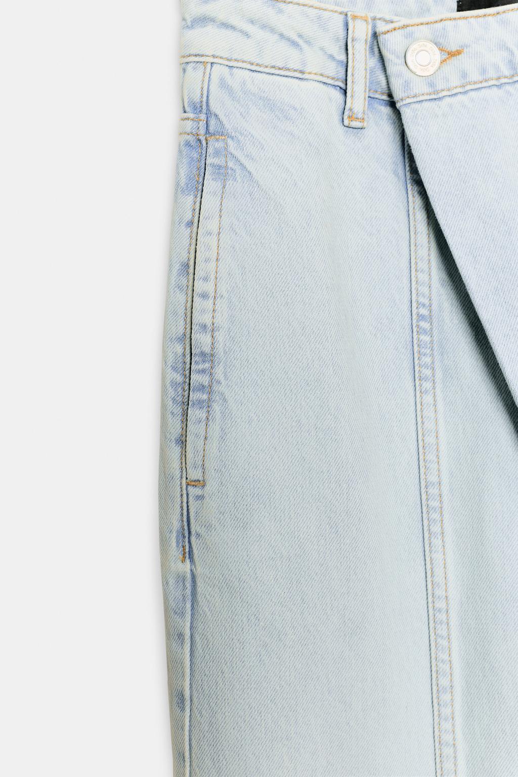 ДЖИНСЫ Z1975 С НИЗКОЙ ПОСАДКОЙ И ПЕРЕКРЕСТНЫМ ПОЯСОМ