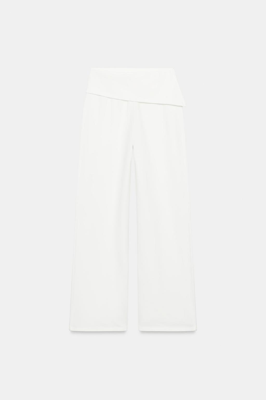 БРЮКИ С АСИММЕТРИЧНЫМ ПОЯСОМ