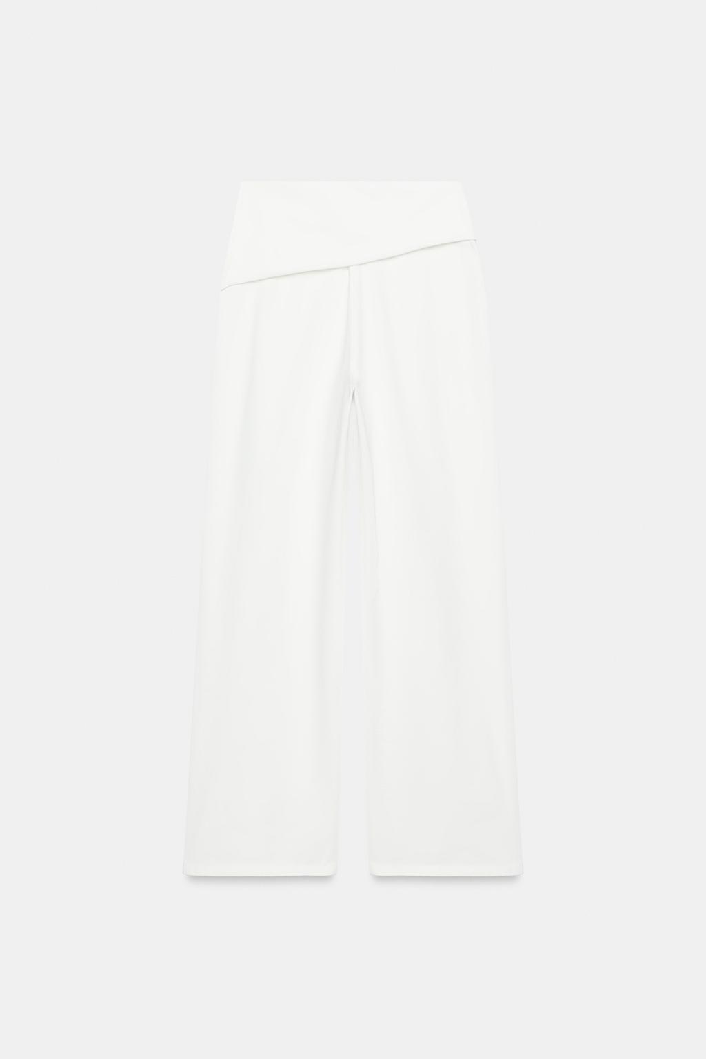 БРЮКИ С АСИММЕТРИЧНЫМ ПОЯСОМ