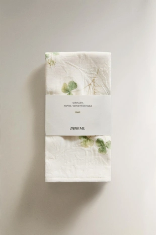 Набор салфеток из жаккарда с рисунком клевера (набор из 2)- Заказать в России