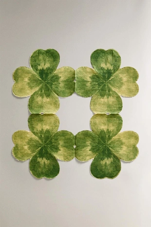 Набор бумажных салфеток с изображением клевера (набор из 20 штук)- Заказать в России