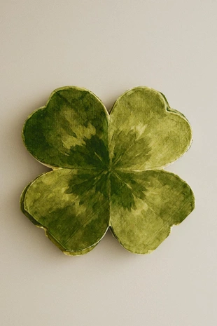 Набор бумажных салфеток с изображением клевера (набор из 20 штук)- Заказать в России