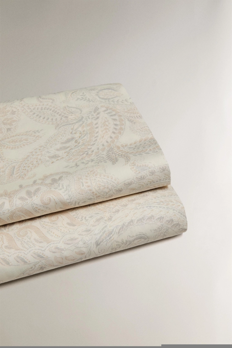 Простынь из сатина с пейсли