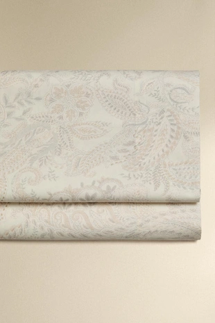 Простынь из сатина с пейсли- Заказать в России