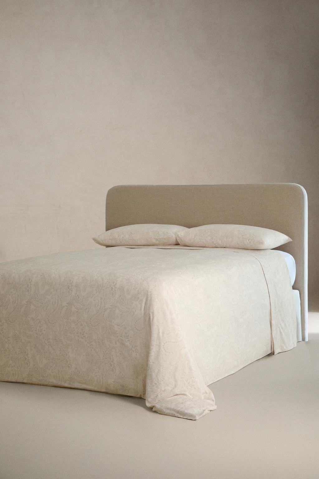 Простынь из сатина с пейсли