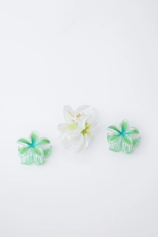 Набор из трех заколок «гибискус»- Заказать в России