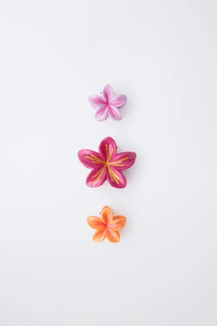 Набор из трех заколок «гибискус»- Заказать в России