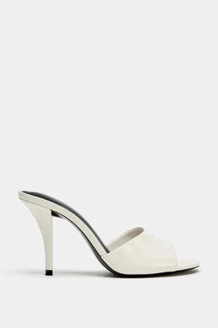 Босоножки мюли на каблуке- Заказать в России