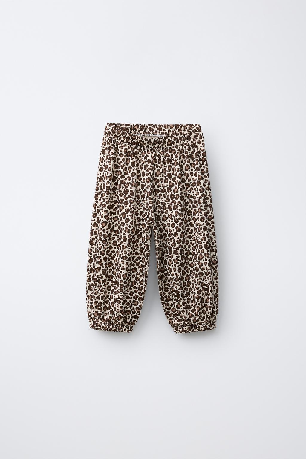 БРЮКИ-БАГГИ С АНИМАЛИСТИЧЕСКИМ ПРИНТОМ