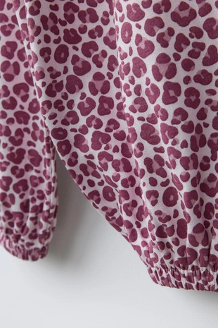 Брюки-багги с анималистическим принтом