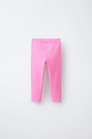 Леггинсы в рубчик с этикеткой