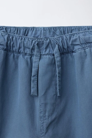 Холщовые брюки с карманами