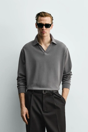 Мягкое поло Relaxed Fit- Заказать в России