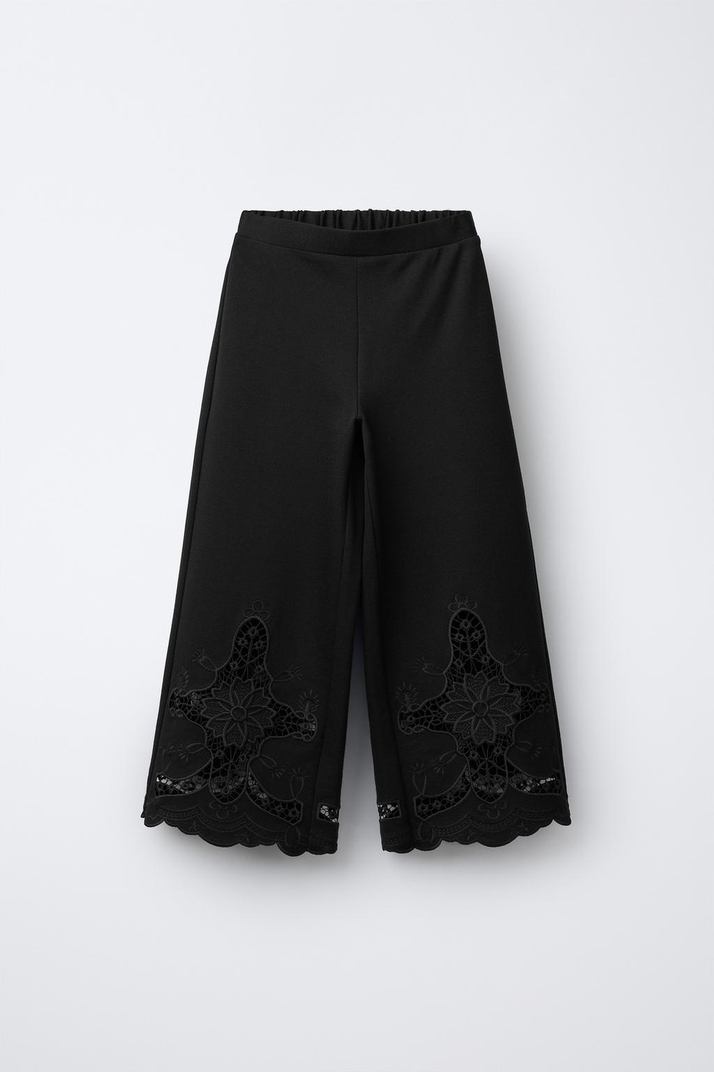 БРЮКИ WIDE LEG С ВЫШИВКОЙ