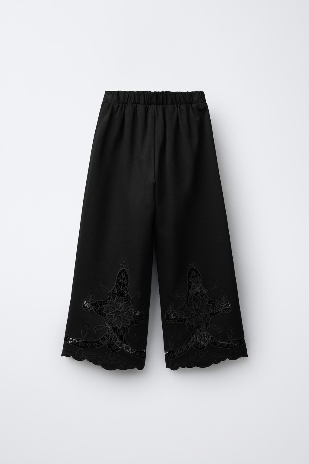 БРЮКИ WIDE LEG С ВЫШИВКОЙ