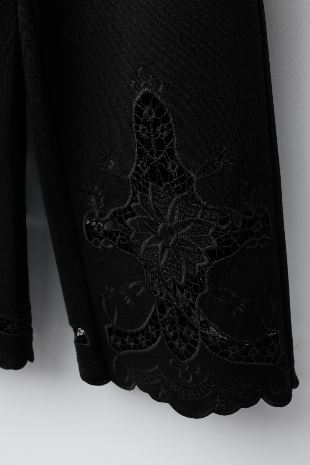 БРЮКИ WIDE LEG С ВЫШИВКОЙ