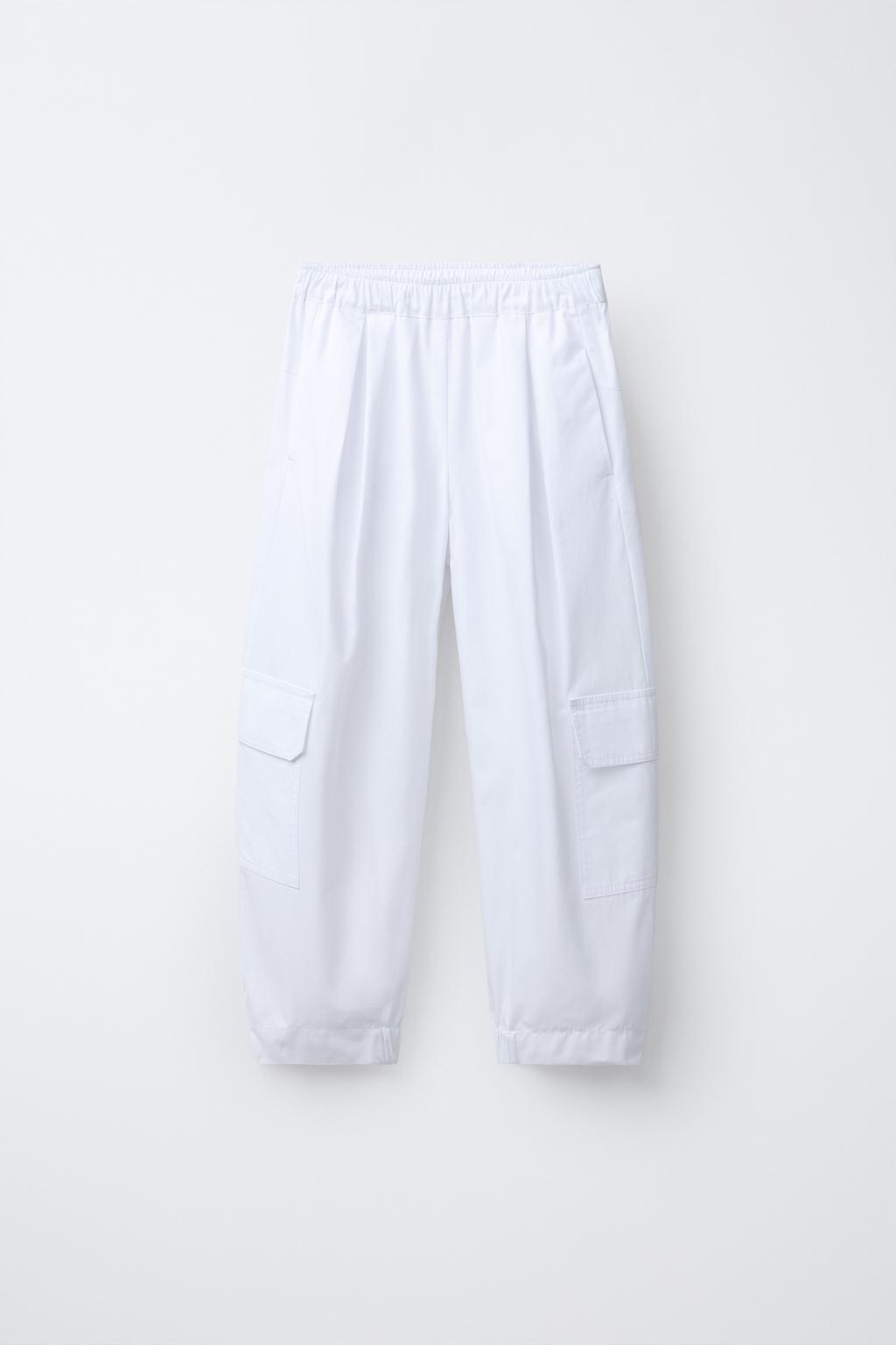 БРЮКИ КАРГО ИЗ ПОПЛИНА