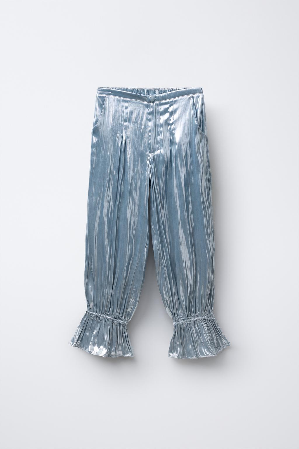 БРЮКИ МЕТАЛЛИК С ТЕКСТУРОЙ