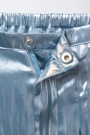 Брюки металлик с текстурой- Заказать в России