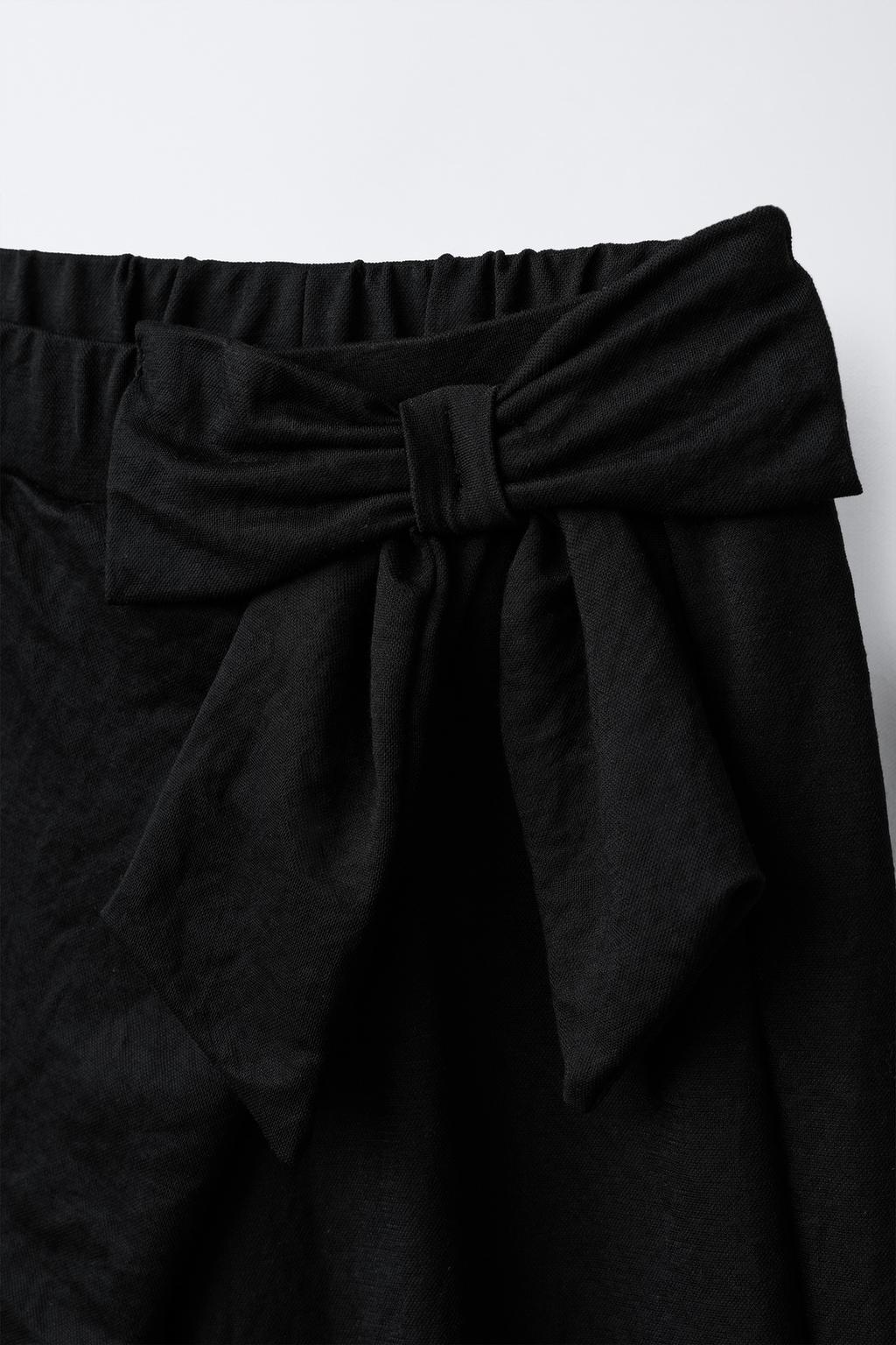 БРЮКИ WIDE LEG С БАНТОМ