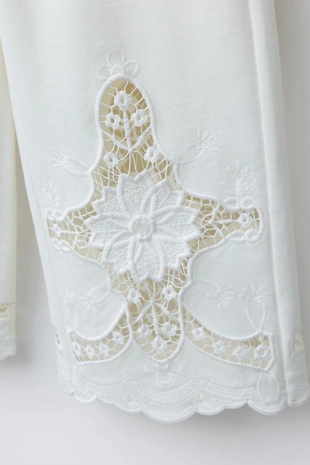 Брюки Wide Leg с вышивкой