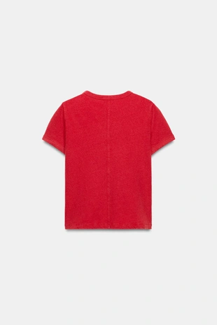 Футболка из ткани с эффектом потертости с надписью- Заказать в России