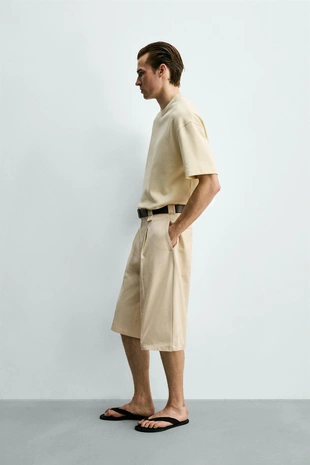 Толстовка свободного кроя с короткими рукавами