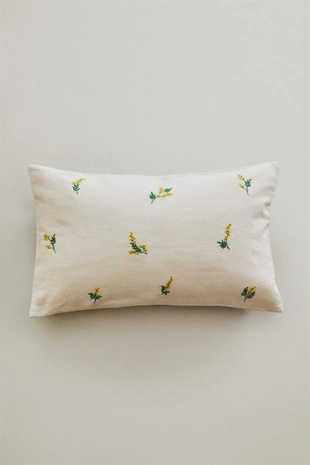Наволочка с изображением мимозы- Заказать в России