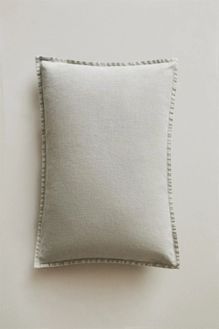 Чехол для подушки из выстиранного льна- Заказать в России