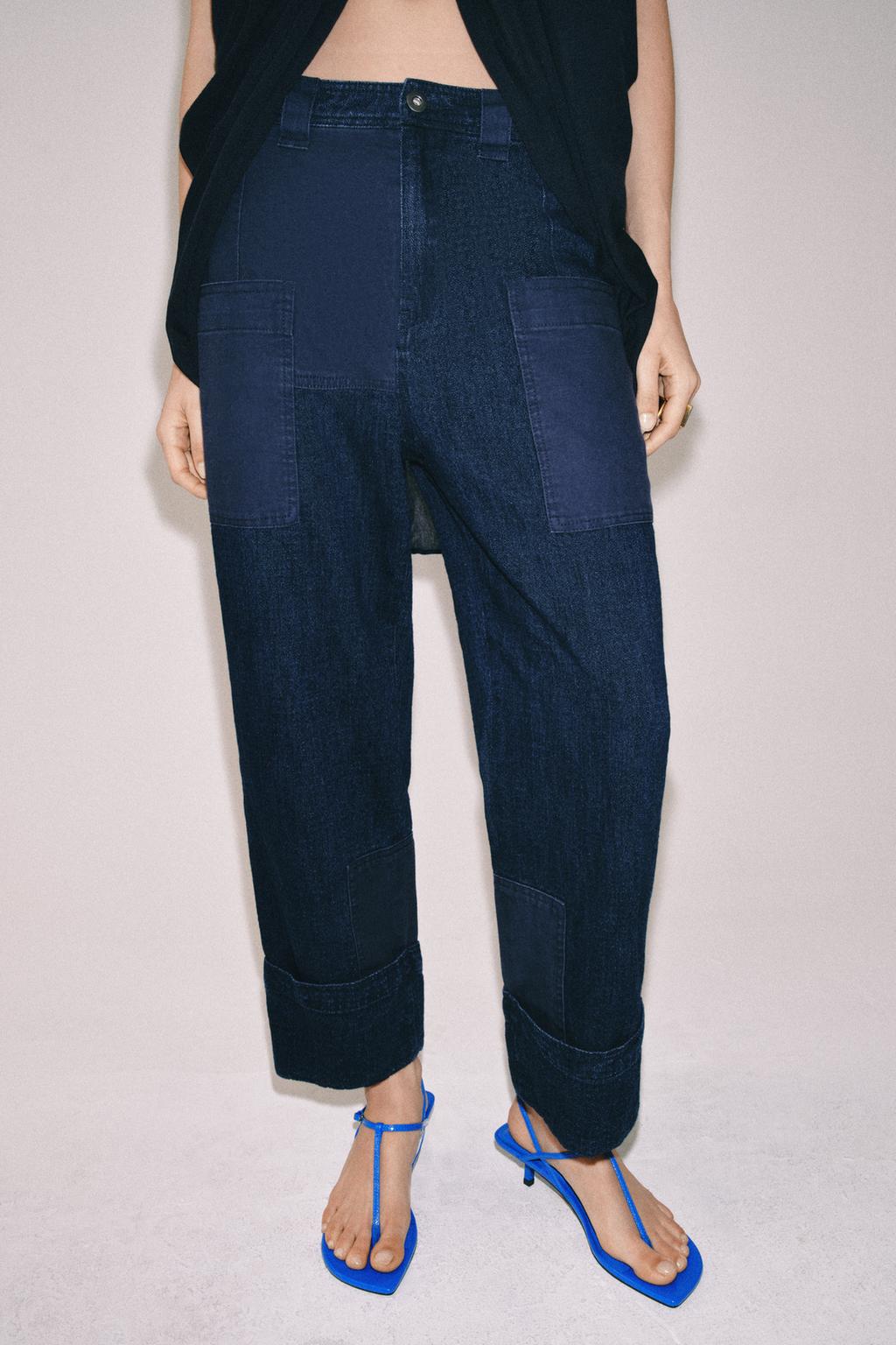 БРЮКИ С КОМБИНИРОВАННЫМИ КАРМАНАМИ — ZW COLLECTION