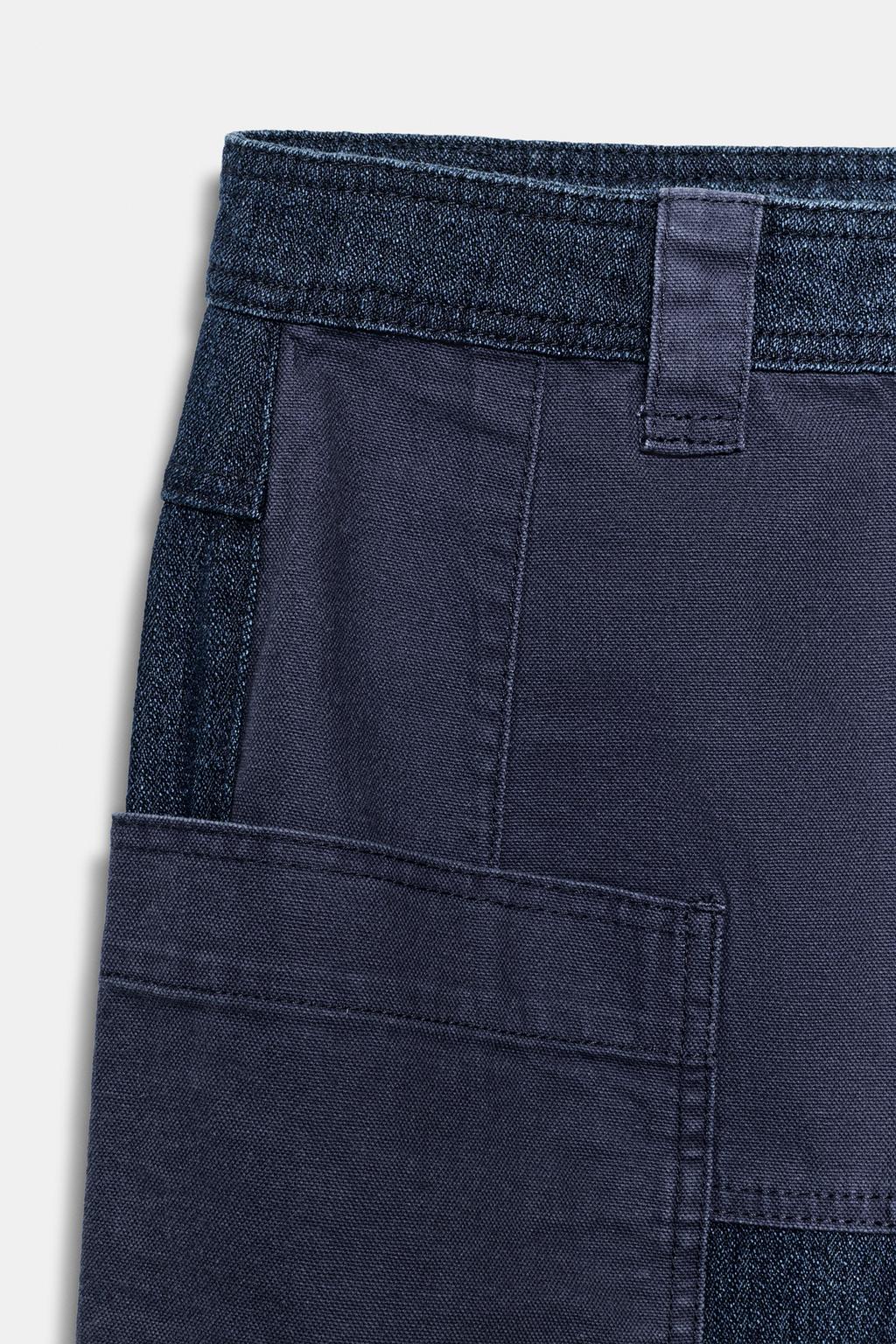 БРЮКИ С КОМБИНИРОВАННЫМИ КАРМАНАМИ — ZW COLLECTION