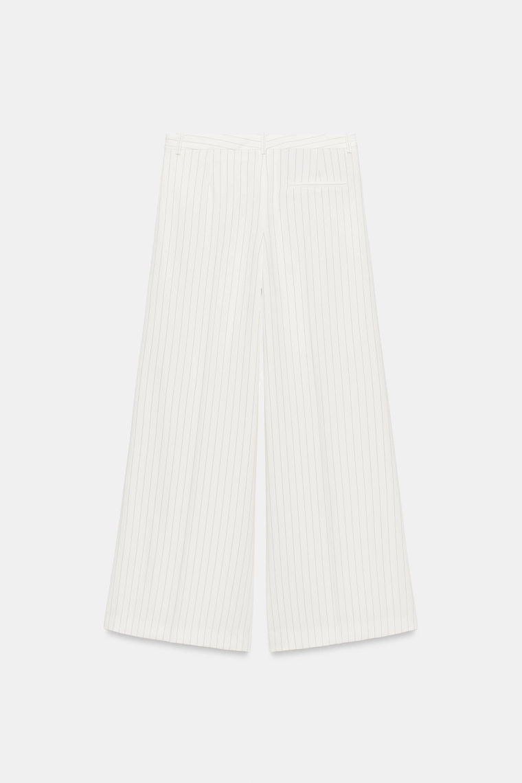 Полосатые брюки широкого кроя коллекции zw
