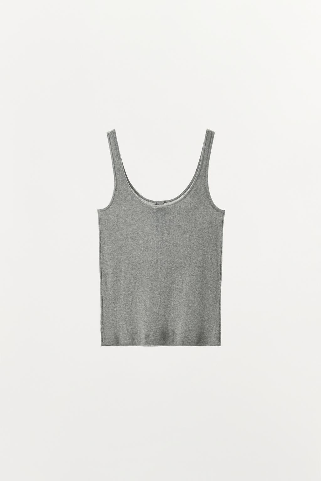 ТРИКОТАЖНЫЙ ТОП С ПУГОВИЦАМИ