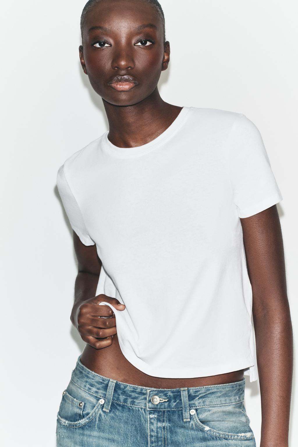 ФУТБОЛКА В СТИЛЕ РУСТИК С КОРОТКИМИ РУКАВАМИ