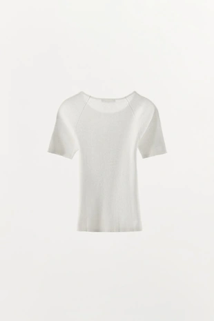 Базовая футболка в рубчик- Заказать в России