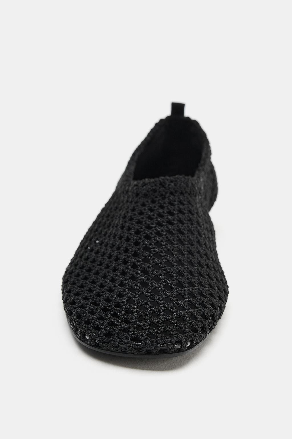 БАЛЕТКИ ИЗ СЕТЧАТОЙ ТКАНИ